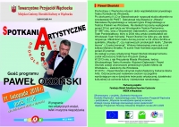 Spotkania artystyczne - gościem Paweł Okoński