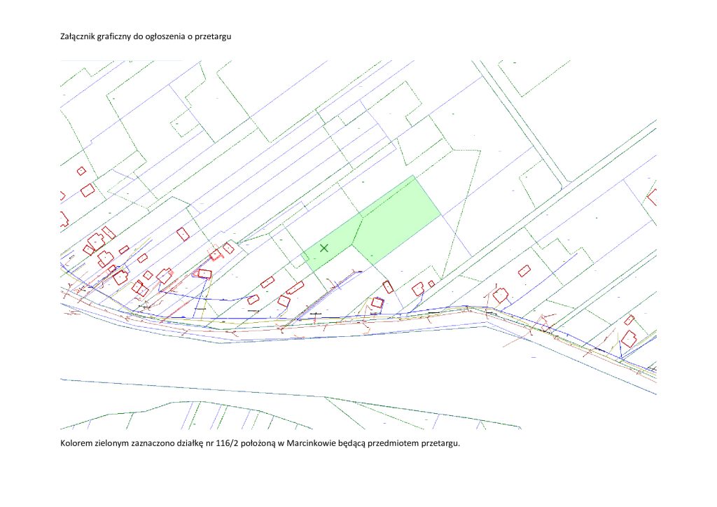 Załącznik graficzny do ogłoszenia o przetargu - mapka