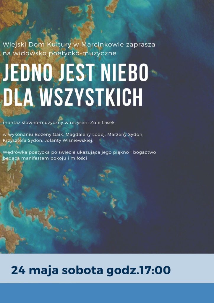plakat z informacjami o wydarzeniu