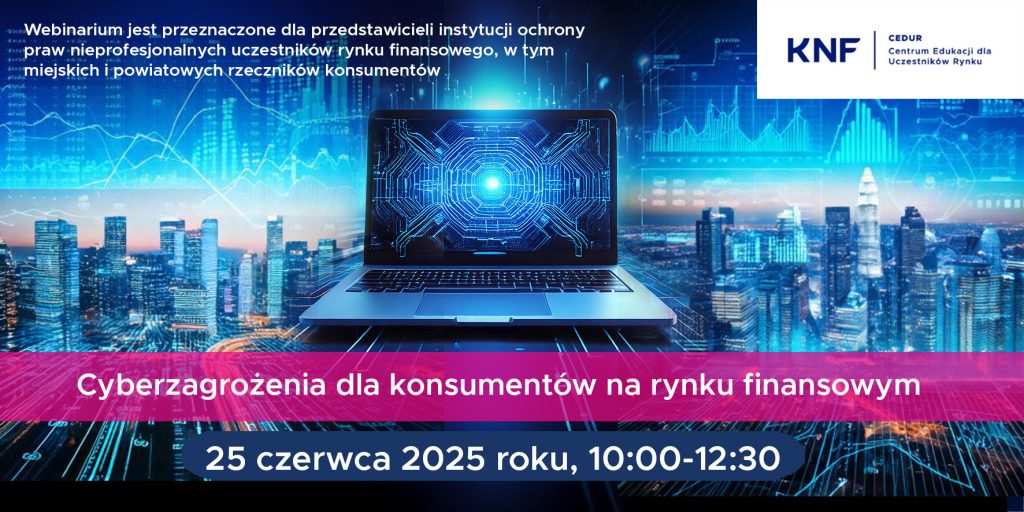 Plakat z terminem webinarium