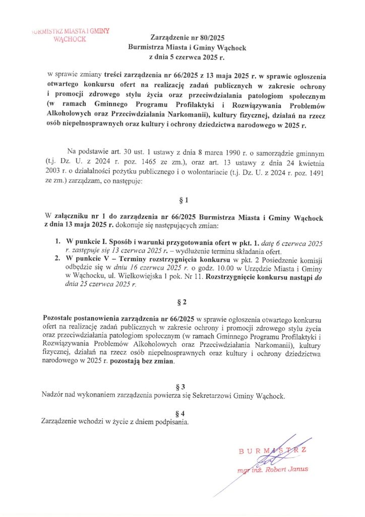 zarządzenie