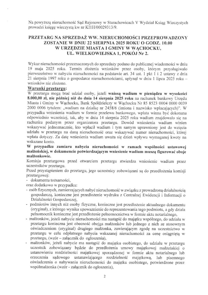 treść ogłoszenia