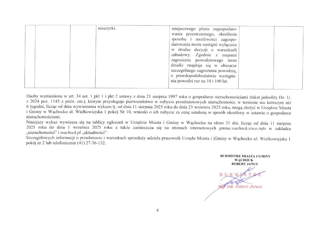 wykaz nieruchomości