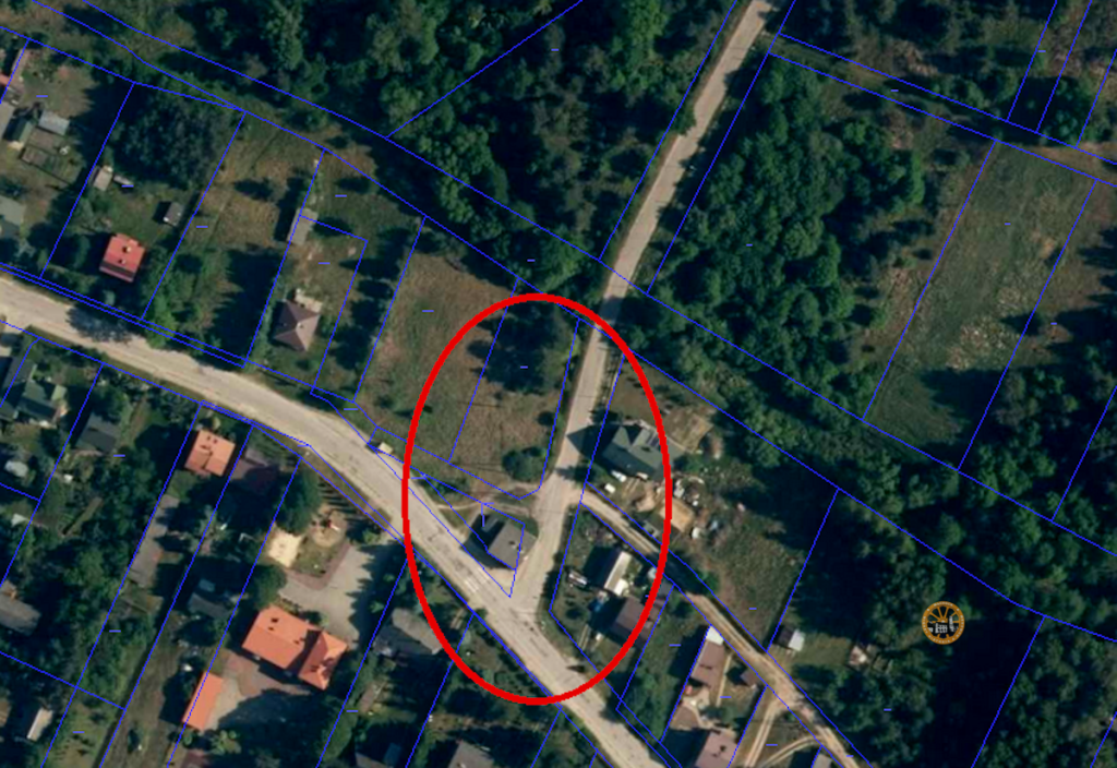 mapa z zaznaczonym odcinkiem, który będzie niedostępny dla ruchu