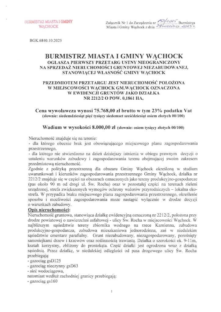 treść ogłoszenia