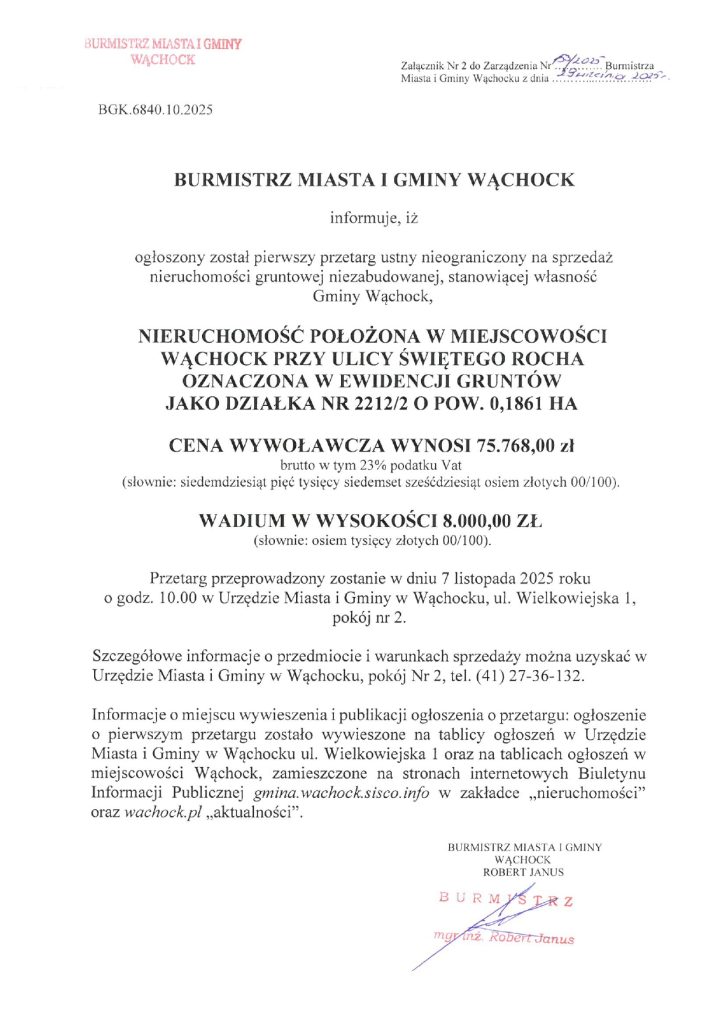 treść informacji
