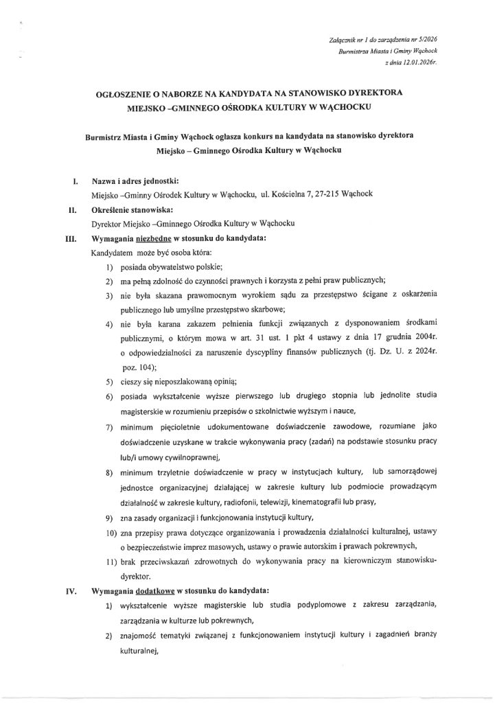 tekst ogłoszenia cz. 1