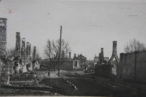 Spalona ul. Wielkowiejska w dniu 8.09. 1939 r. 